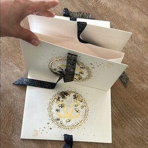 Chanel White and Gold Sophisticated Bag